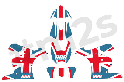 PRO Union Jack - White/Red/OsloBlue / 2013+ 