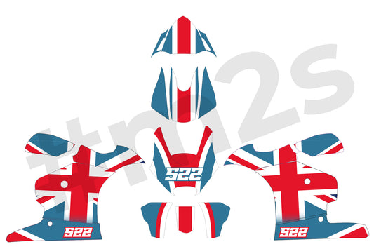 PRO Union Jack - White/Red/OsloBlue / 2013+ 