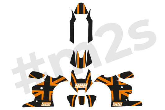 PRO Union Jack - Black/Orange/Black / 2013+ 