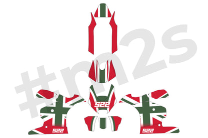 PRO Union Jack - White/BritishRacingGreen/ChimneyRed / 2013+ 